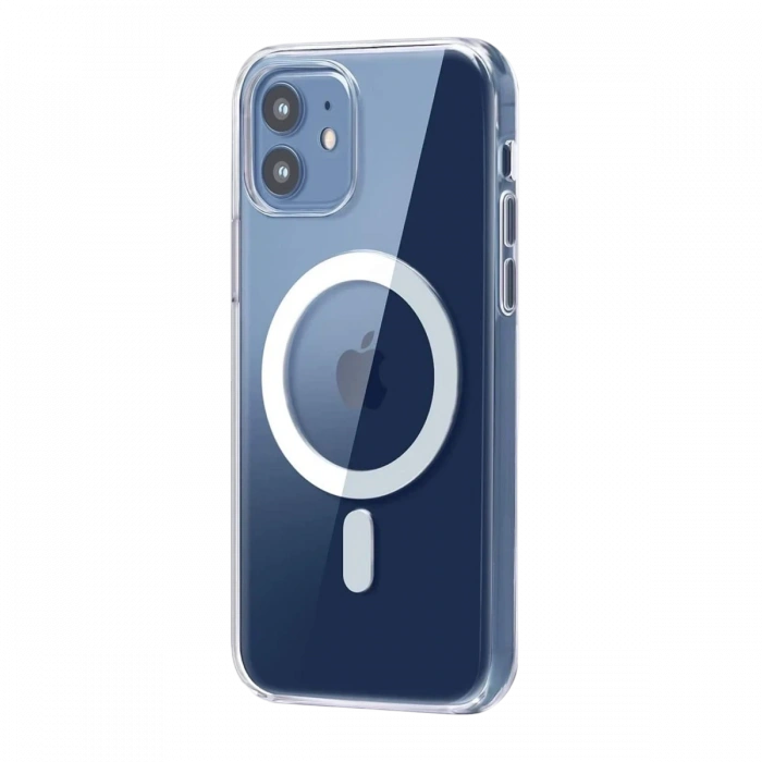Joy Tekno Apple iPhone 12 Combo Sert Şeffaf Magsafe Kapak - Şeffaf
