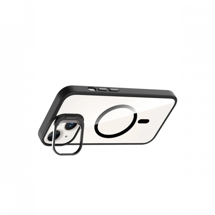 Joy Tekno Apple iPhone 13 Remim Lensli Magsafe Standlı Kapak