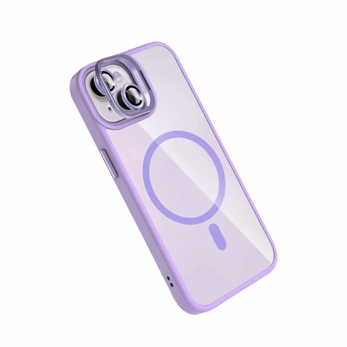 Joy Tekno Apple iPhone 13 Remim Lensli Magsafe Standlı Kapak