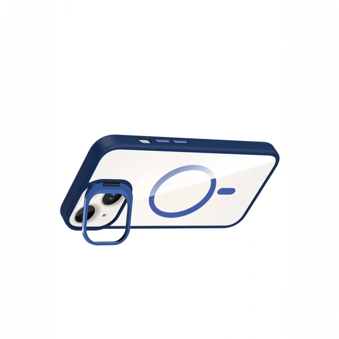 Joy Tekno Apple iPhone 13 Remim Lensli Magsafe Standlı Kapak