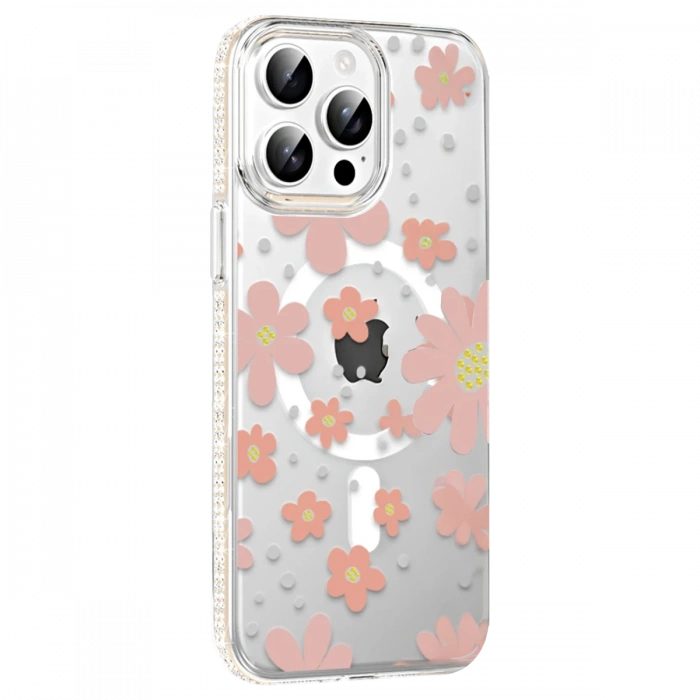 Joy Tekno Apple iPhone 14 Pro Max Floral Magsafe Kapak