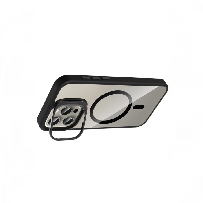 Joy Tekno Apple iPhone 14 Pro Max Remim Lensli Magsafe Standlı Kapak