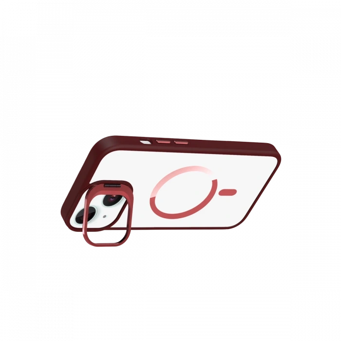 Joy Tekno Apple iPhone 14 Remim Lensli Magsafe Standlı Kapak