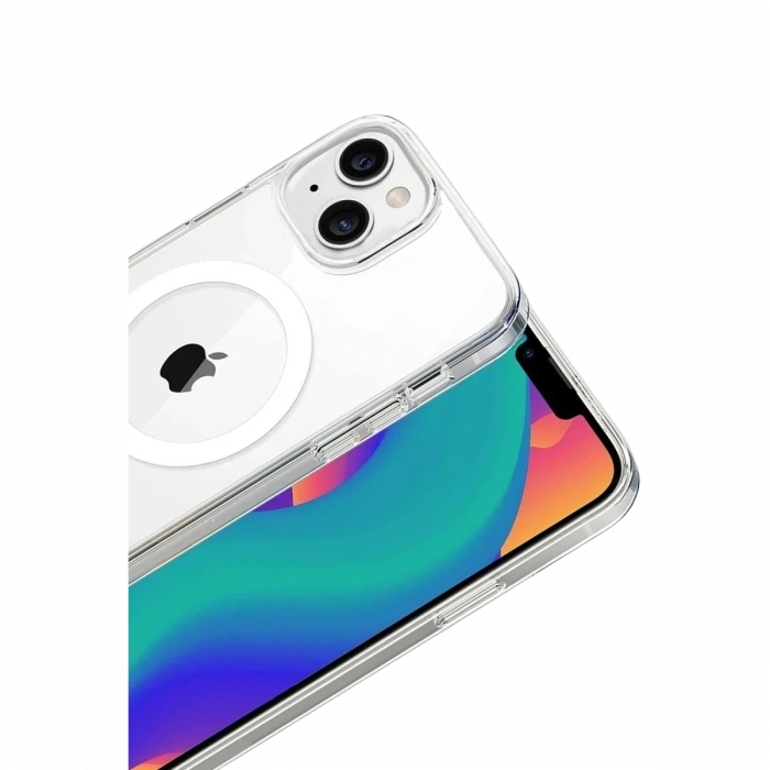 Joy Tekno Apple iPhone 15 Combo Sert Şeffaf Magsafe Kapak - Şeffaf