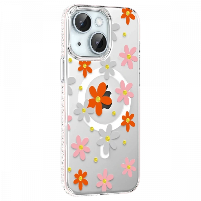 Joy Tekno Apple iPhone 15 Floral Magsafe Kapak