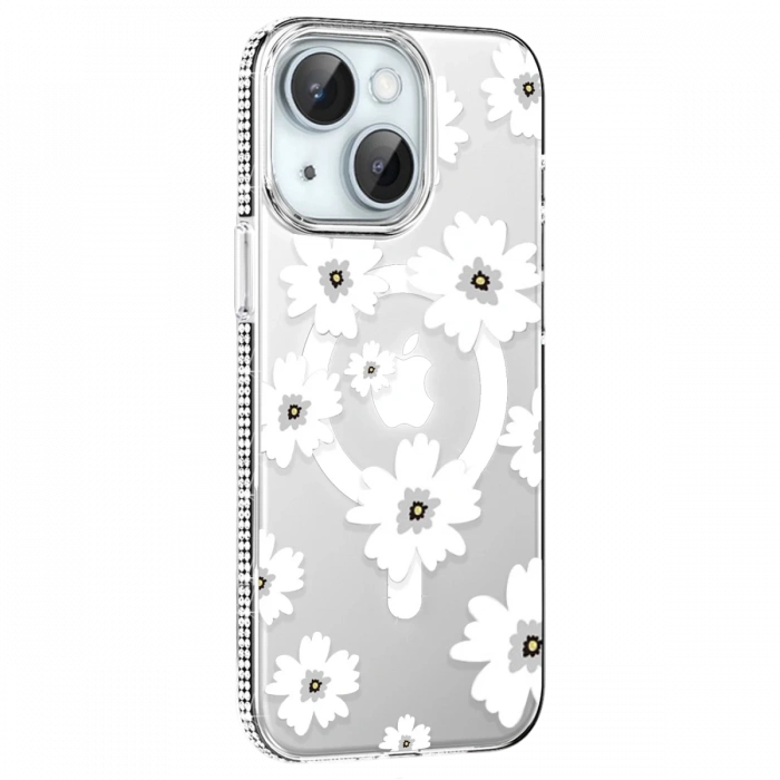 Joy Tekno Apple iPhone 15 Floral Magsafe Kapak