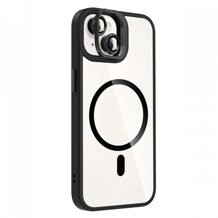 Joy Tekno Apple iPhone 15 Plus Remim Lensli Magsafe Standlı Kapak