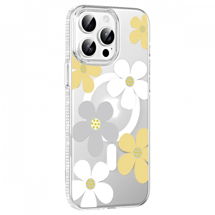 Joy Tekno Apple iPhone 15 Pro Floral Magsafe Kapak
