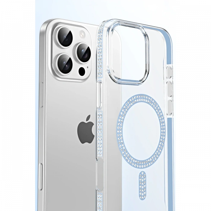 Joy Tekno Apple iPhone 15 Pro Max Move Taşlı Magsafe Kapak