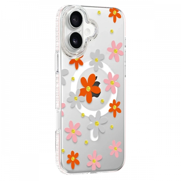 Joy Tekno Apple iPhone 16 Floral Magsafe Kapak