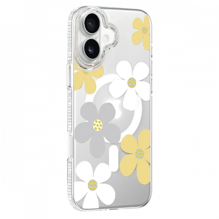 Joy Tekno Apple iPhone 16 Floral Magsafe Kapak