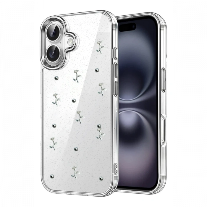 Apple iPhone 16 Plus Fiyonk Desenli Kapak