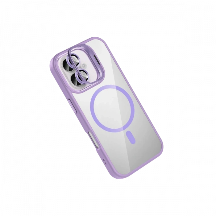 Joy Tekno Apple iPhone 16 Plus Remim Lensli Magsafe Standlı Kapak