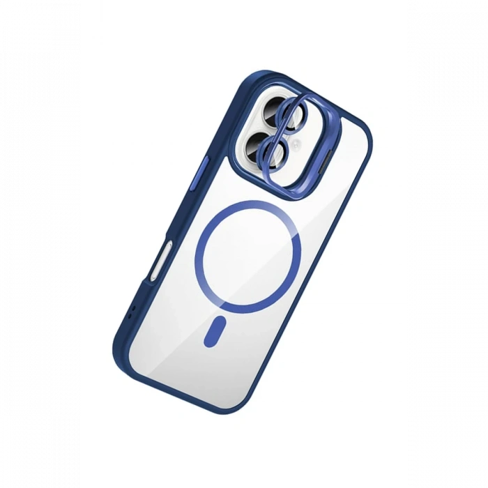 Joy Tekno Apple iPhone 16 Plus Remim Lensli Magsafe Standlı Kapak