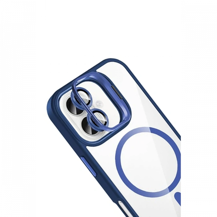 Joy Tekno Apple iPhone 16 Plus Remim Lensli Magsafe Standlı Kapak