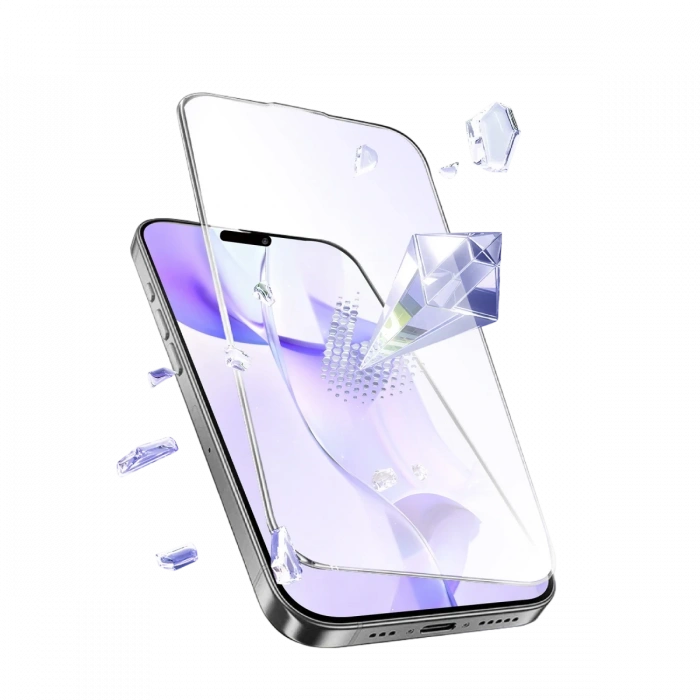 Joy Tekno Apple iPhone 16 Pro Max Bilvis 5in1 3D Magic Cam Ekran Koruyucu - Siyah