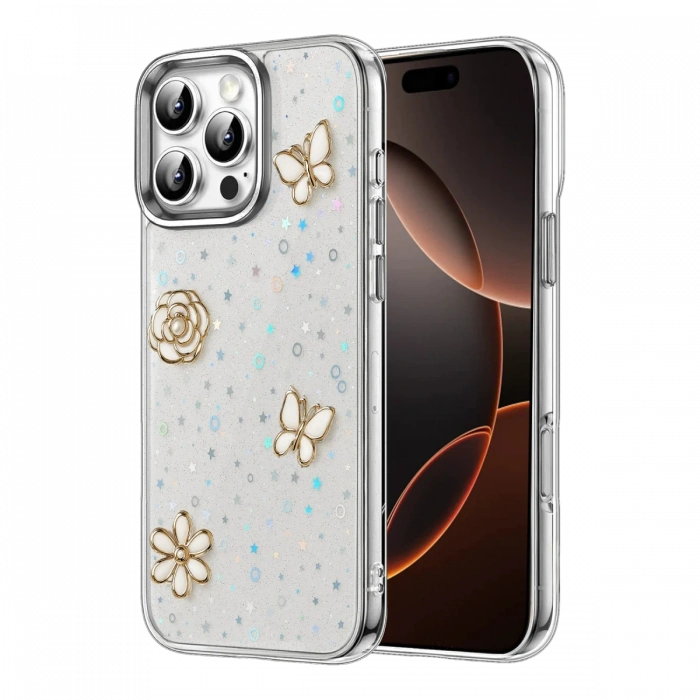 Apple iPhone 16 Pro Max Fiyonk Desenli Kapak