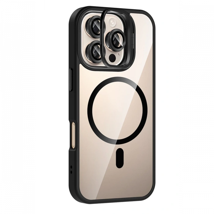 Joy Tekno Apple iPhone 16 Pro Max Remim Lensli Magsafe Standlı Kapak