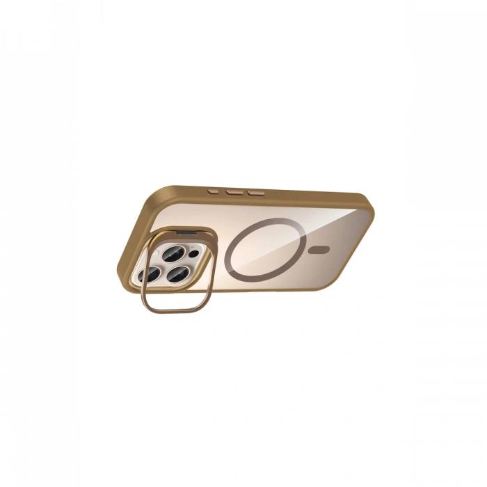 Joy Tekno Apple iPhone 16 Pro Max Remim Lensli Magsafe Standlı Kapak