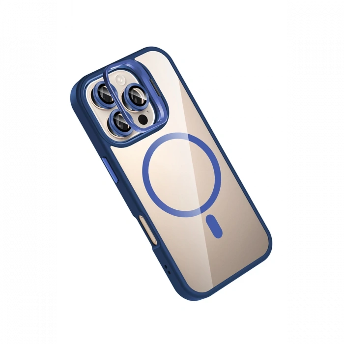 Joy Tekno Apple iPhone 16 Pro Max Remim Lensli Magsafe Standlı Kapak