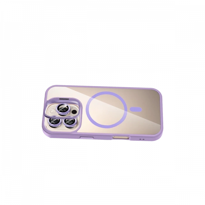 Joy Tekno Apple iPhone 16 Pro Max Remim Lensli Magsafe Standlı Kapak