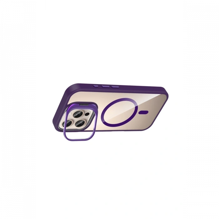 Joy Tekno Apple iPhone 16 Pro Max Remim Lensli Magsafe Standlı Kapak