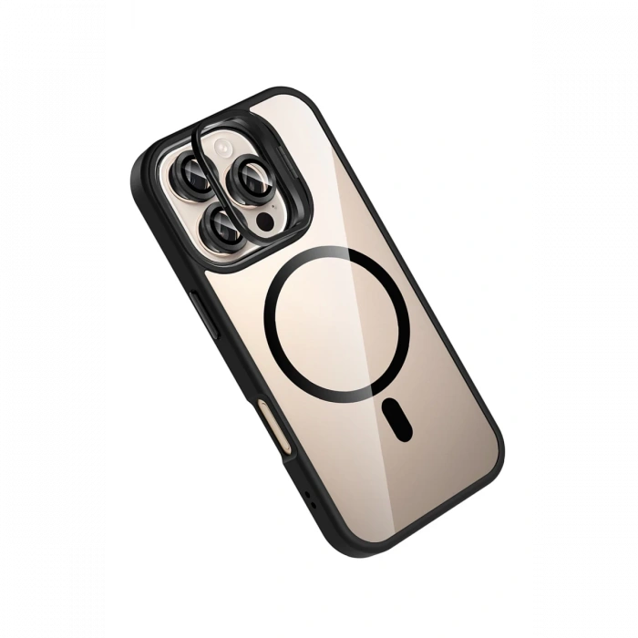 Joy Tekno Apple iPhone 16 Pro Remim Lensli Magsafe Standlı Kapak