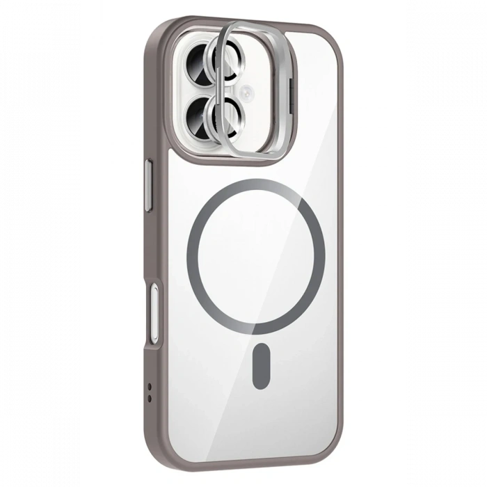 Joy Tekno Apple iPhone 16 Remim Lensli Magsafe Standlı Kapak