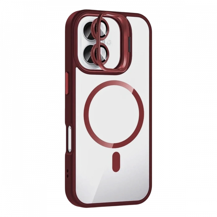 Joy Tekno Apple iPhone 16 Remim Lensli Magsafe Standlı Kapak