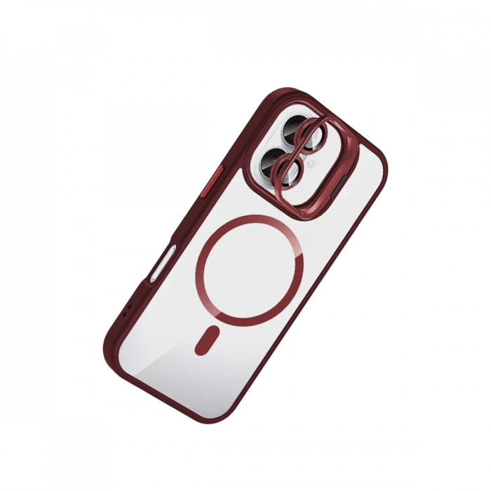 Joy Tekno Apple iPhone 16 Remim Lensli Magsafe Standlı Kapak