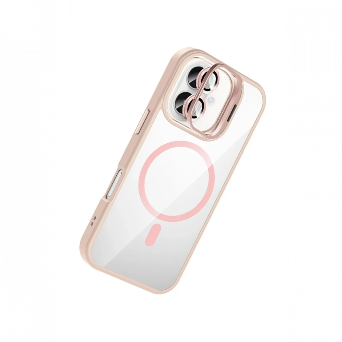 Joy Tekno Apple iPhone 16 Remim Lensli Magsafe Standlı Kapak