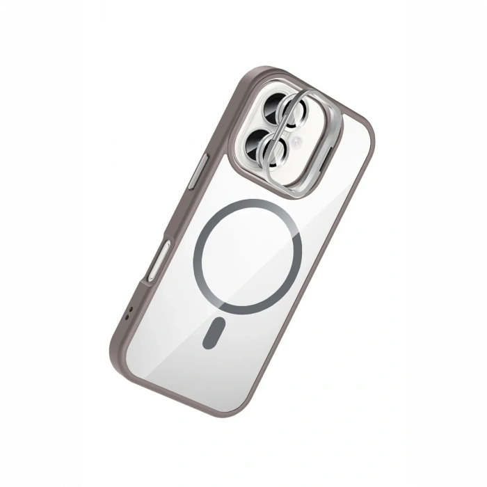 Joy Tekno Apple iPhone 16 Remim Lensli Magsafe Standlı Kapak