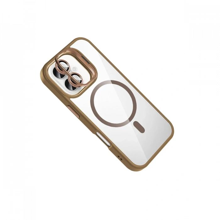 Joy Tekno Apple iPhone 16 Remim Lensli Magsafe Standlı Kapak