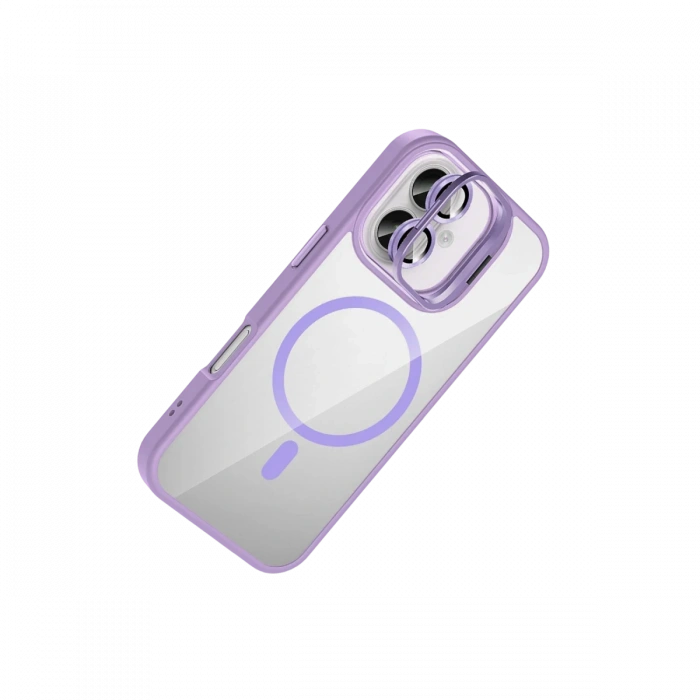 Joy Tekno Apple iPhone 16 Remim Lensli Magsafe Standlı Kapak