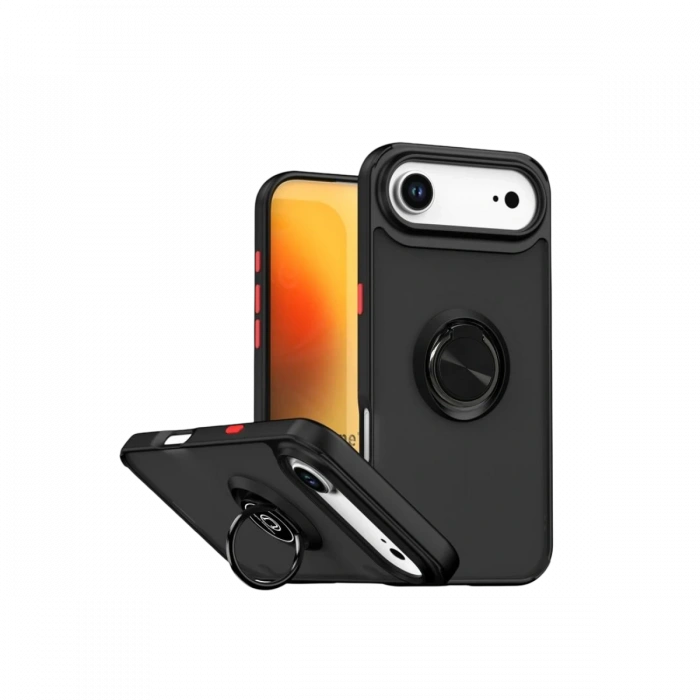 Apple iPhone 17 Air Montreal Yüzüklü Silikon Kapak