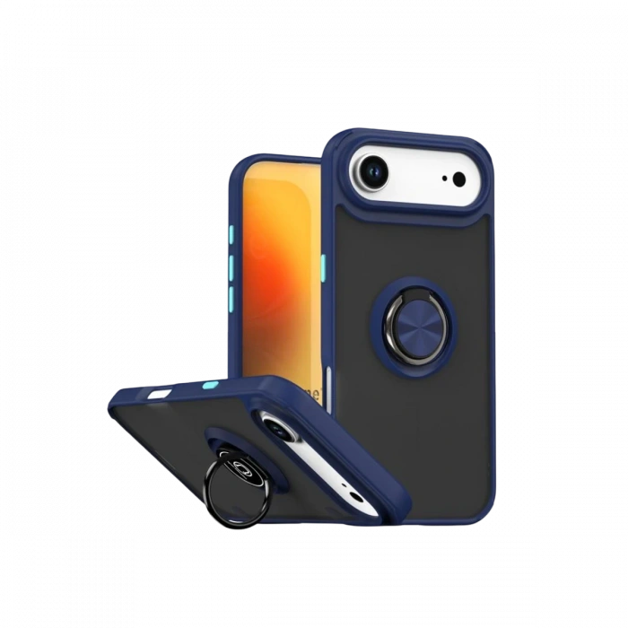 Apple iPhone 17 Air Montreal Yüzüklü Silikon Kapak