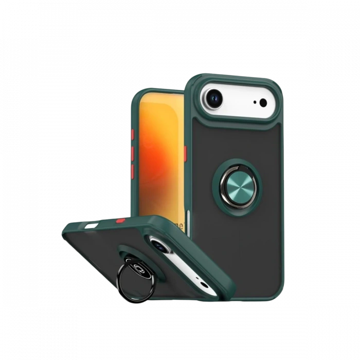 Apple iPhone 17 Air Montreal Yüzüklü Silikon Kapak