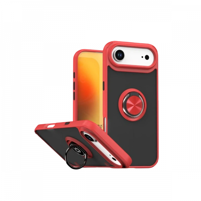 Apple iPhone 17 Air Montreal Yüzüklü Silikon Kapak