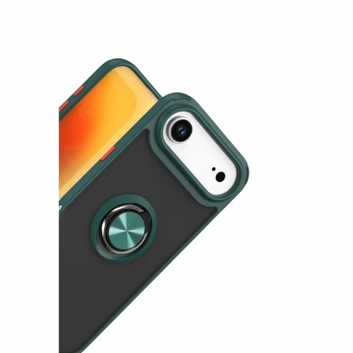 Apple iPhone 17 Air Montreal Yüzüklü Silikon Kapak