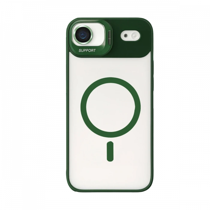 Joy Tekno Apple iPhone 17 Air Remim Lensli Magsafe Standlı Kapak