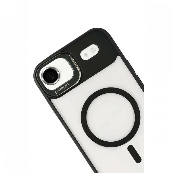 Joy Tekno Apple iPhone 17 Air Remim Lensli Magsafe Standlı Kapak