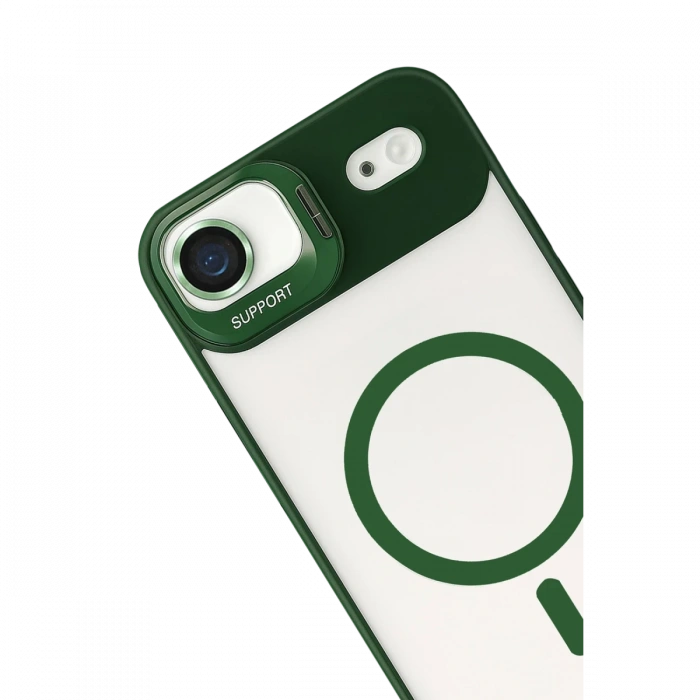 Joy Tekno Apple iPhone 17 Air Remim Lensli Magsafe Standlı Kapak