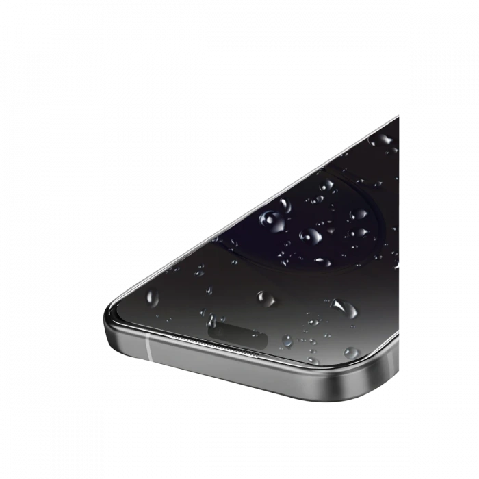 Joy Tekno Apple iPhone 17 Bilvis 5in1 5D Magic Hayalet Cam Ekran Koruyucu - Siyah