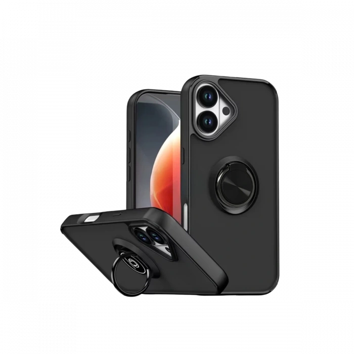 Apple iPhone 17 Montreal Yüzüklü Silikon Kapak