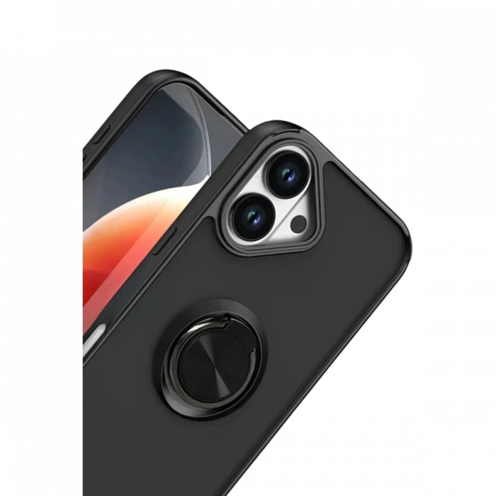 Apple iPhone 17 Montreal Yüzüklü Silikon Kapak