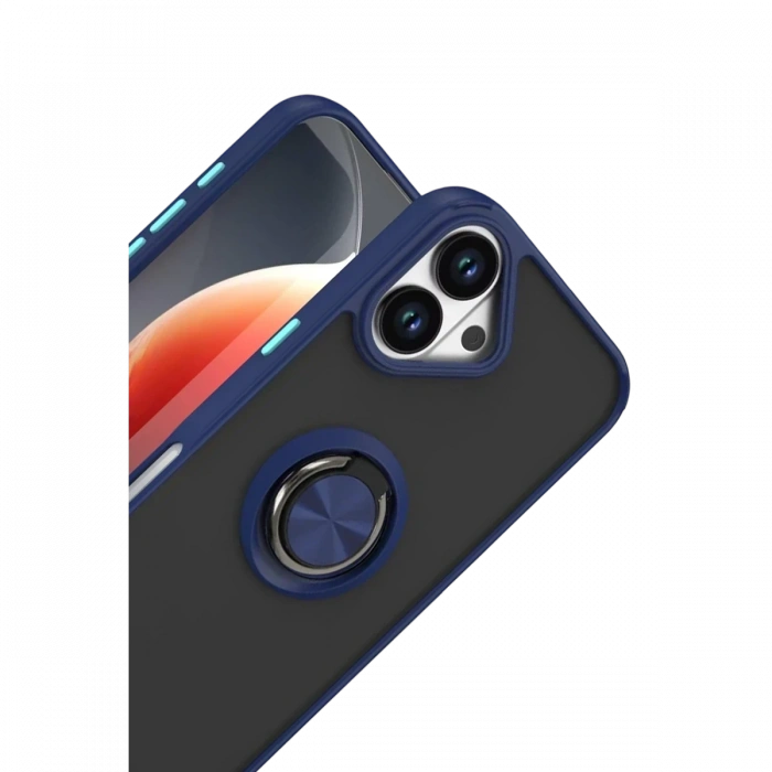 Apple iPhone 17 Montreal Yüzüklü Silikon Kapak