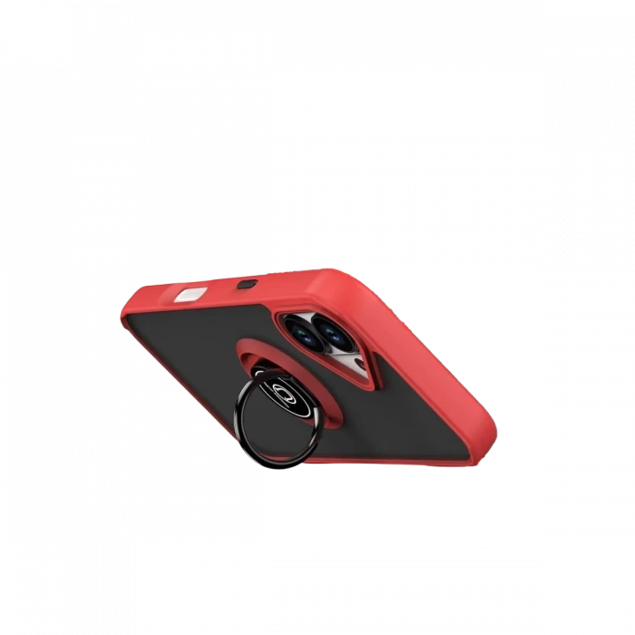 Apple iPhone 17 Montreal Yüzüklü Silikon Kapak