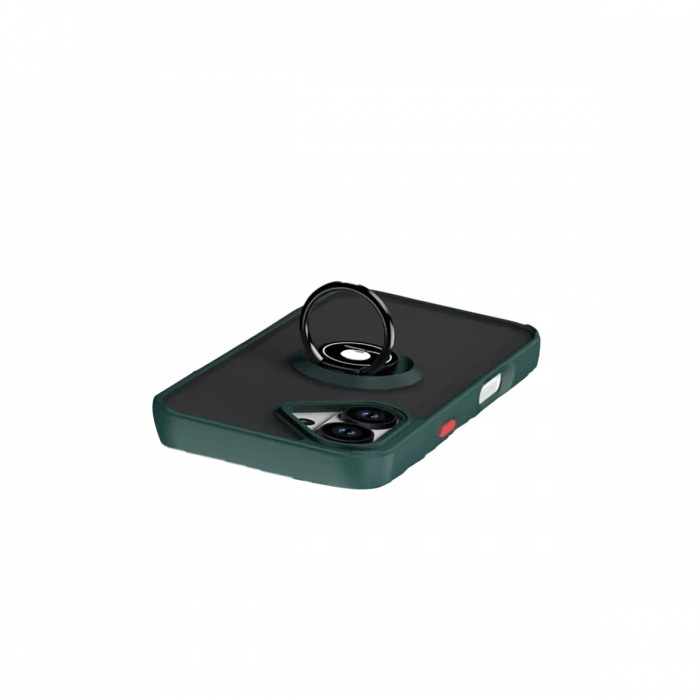 Apple iPhone 17 Montreal Yüzüklü Silikon Kapak