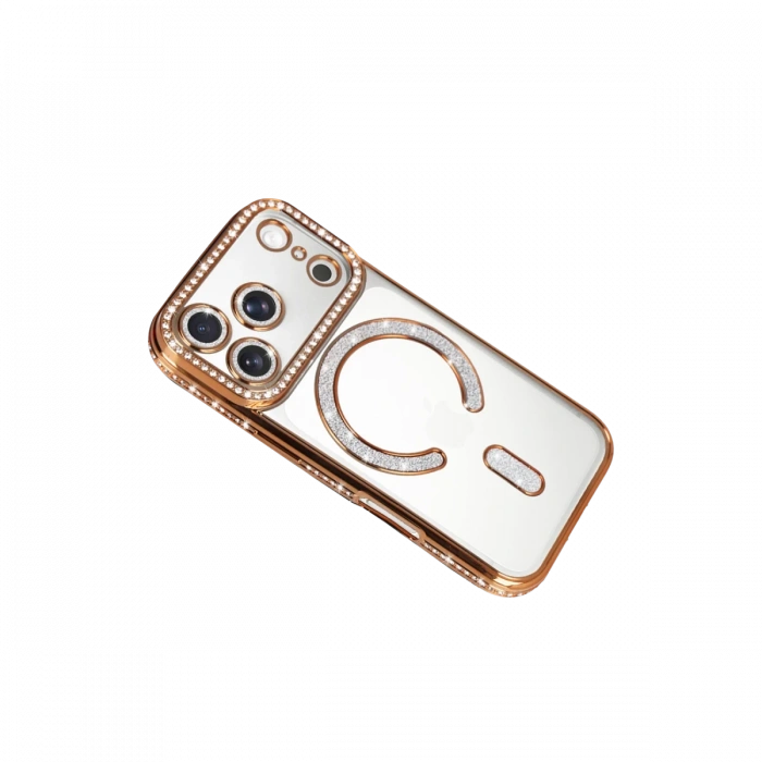 Joy Tekno Apple iPhone 17 Pro Joke Simli Magneticsafe Kılıf - Turuncu