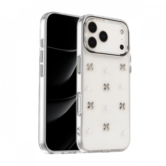 Apple iPhone 17 Pro Max Fiyonk Desenli Kapak